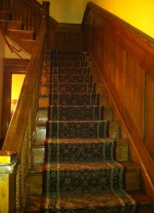 Some of the less than magic carpeted stairs in my sanctum sanctorum.